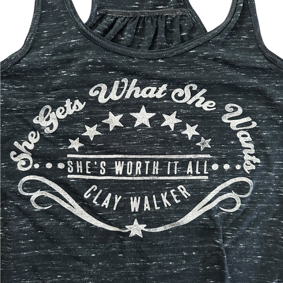 Clay Walker Concert Tank – “She Gets What She Wants” Graphic – Size M - Picture 3 of 6